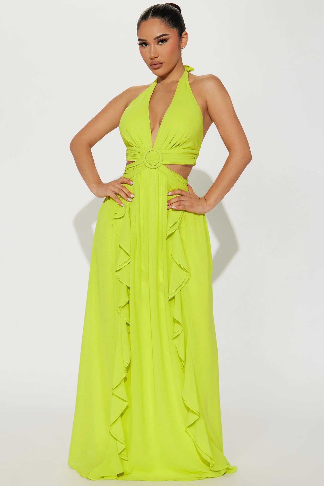 Josie Maxi Dress - Lime