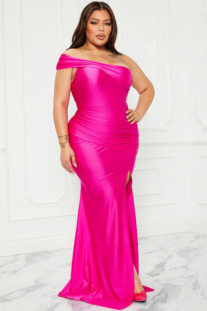 Save a Dance Maxi Dress - Fuchsia