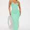 Stella Ribbed Maxi Dress - Mint