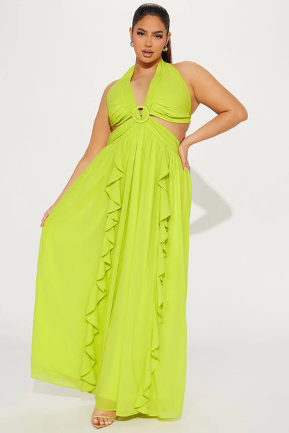 Josie Maxi Dress - Lime