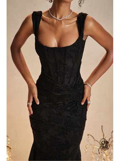 Sexy Camisole Patchwork Zipper Evening Dress