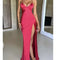 Sexy Strapless Satin Maxi Dress Women Open Back High Slit Slim Dress Women 2024Spring Summer Elegant Party Club Vestidos