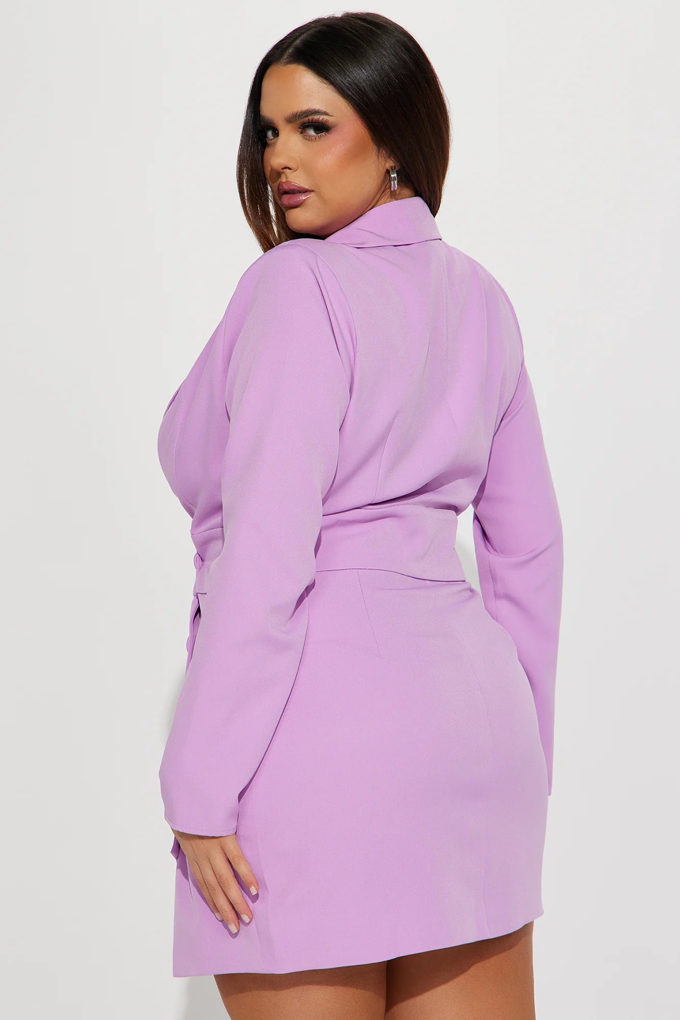 Lola Blazer Mini Dress - Lavender